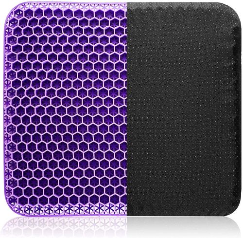 Office & Car TPE Gel Seat Cushion Double Thick Orthopedic Cooling Honeycomb Removable Washable Coccyx Outdoor Seat Cushion