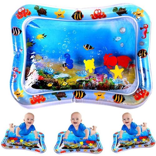 Infant Tummy Time Toy Flodable Inflatable Baby Water Mat