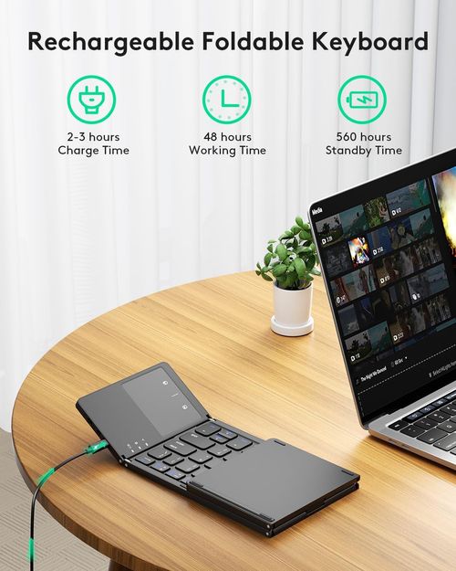 Foldable Bluetooth Wireless Keyboard