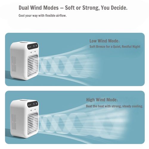 Mist Fan with Water Cooling for Desktop and Dormitory Use Rechargeable