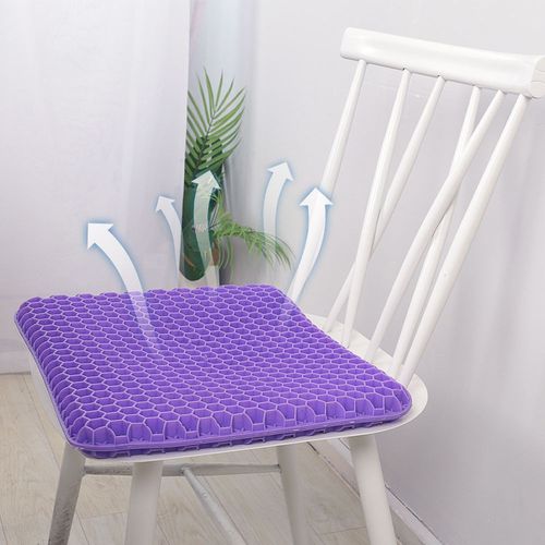 Office & Car TPE Gel Seat Cushion Double Thick Orthopedic Cooling Honeycomb Removable Washable Coccyx Outdoor Seat Cushion