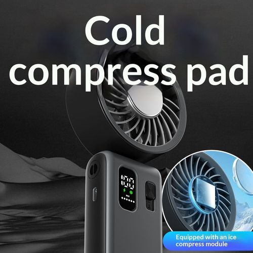 High-speed high-power ice cooling handheld fan