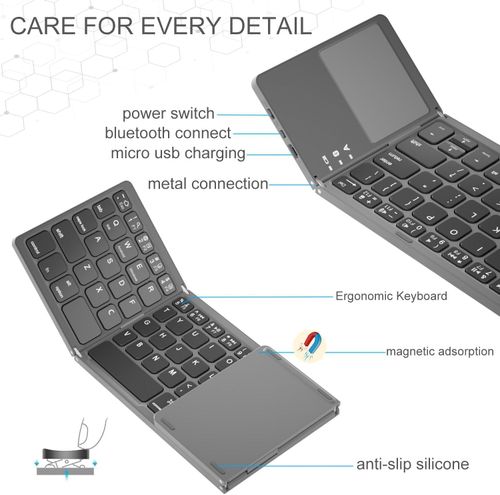 Foldable Bluetooth Wireless Keyboard
