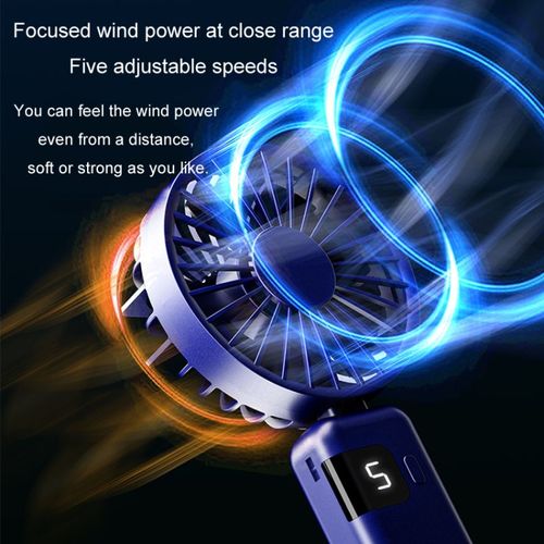 High-speed high-power ice cooling handheld fan