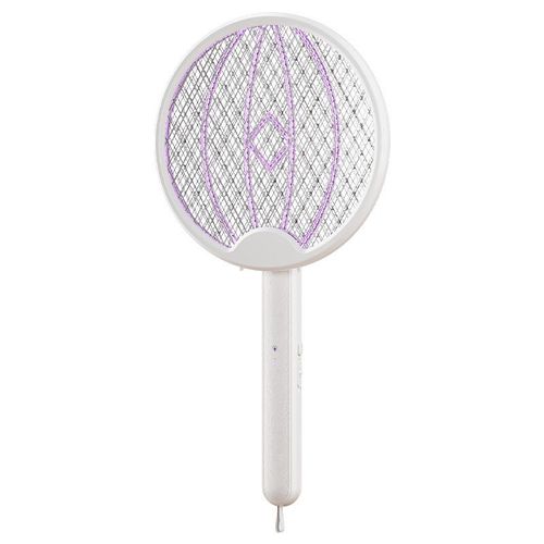 Electric foldable mosquito swatter with lamp