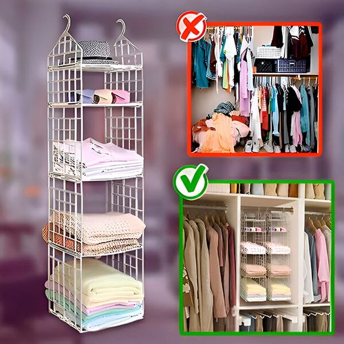 ✨5-layer foldable storage rack👔