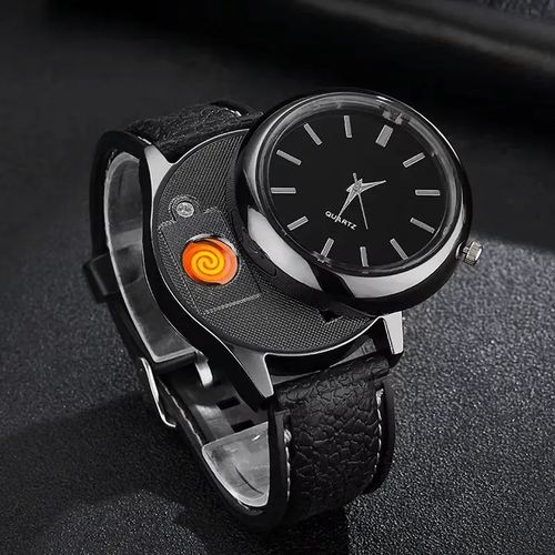 🔥Rechargeable Windproof Lighter Watch⌚️