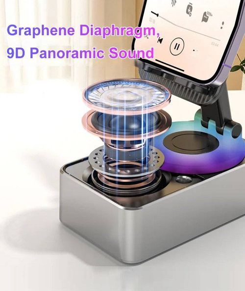 📱Mobile Phone Holder with Bluetooth Speaker🎶