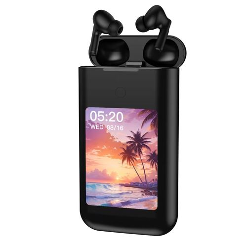 🎧💡3-in-1 Touchscreen Earbuds with 6000mAh Battery Capacity, Wireless Headphones + Power Bank + Flashlight🔋