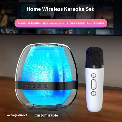 🌈Portable Wireless Sports Bluetooth Stereo Speaker Outdoor Bluetooth Speaker with LED Light🎶