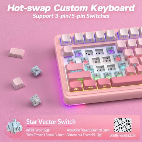 FURYCUBE IP98 Wireless Tri-mode Silent Keyboard