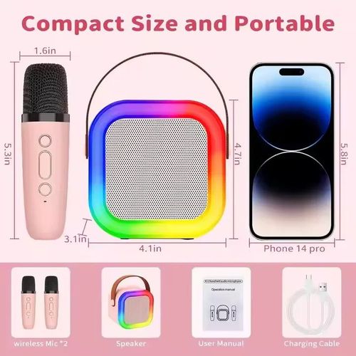 High-quality mini portable HiFi stereo wireless karaoke speaker