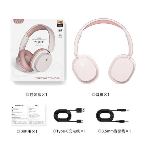 Wireless portable 5.3 foldable headphones