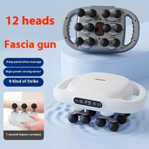 12-head massage gun for deep tissue