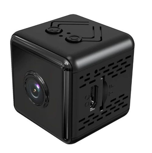 Mini camera for home surveillance, WiFi connectivity, built-in battery