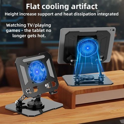 Tablet stand turbine cooling