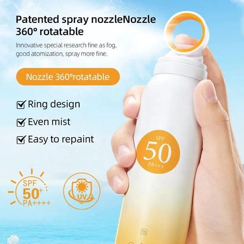 Whitening, anti-wrinkle, multi-effect sunscreen spray