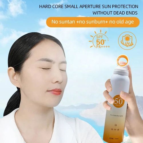 Whitening, anti-wrinkle, multi-effect sunscreen spray