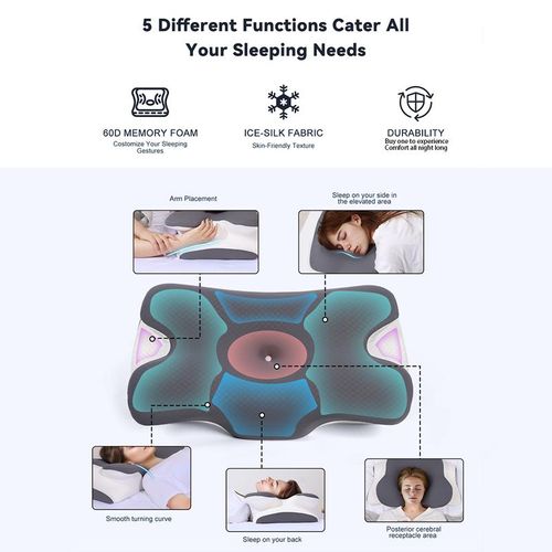VIPfree Cooling Memory Foam Neck Pillow
