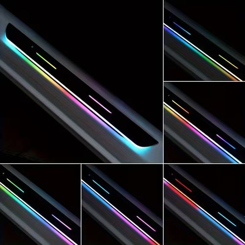 4Pcs Colorful Car Threshold LED Lights