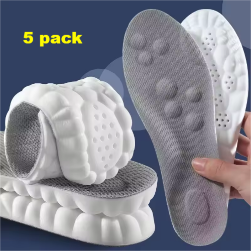 5-Pack 4D Cloud Technology Sport Insoles