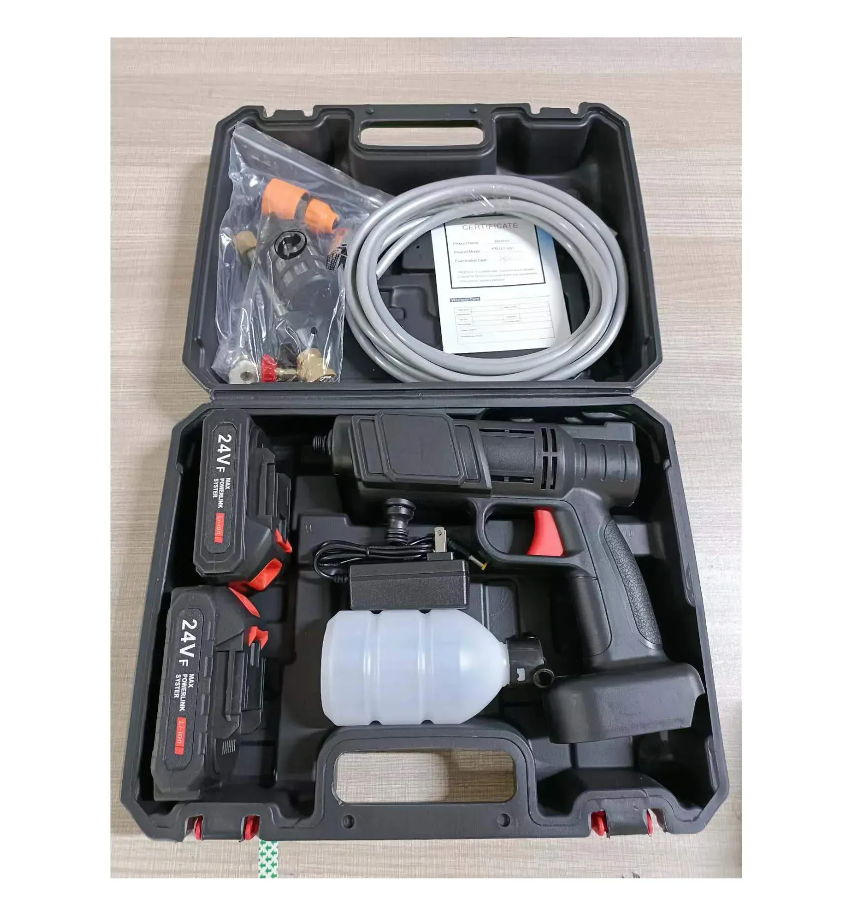 Wireless High-Pressure Car Wash Water Gun  Household Electric Rechargeable Car Washer  Universal High-Power Car Washing Gun