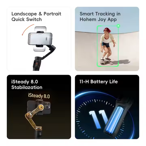 360-degree portable selfie phone holder