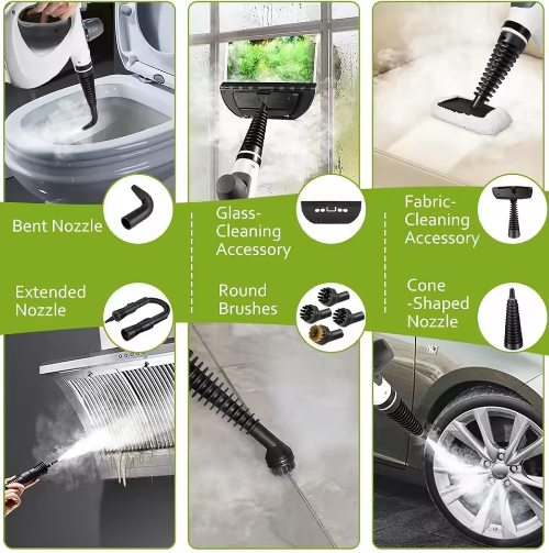 9-Piece Multi Purpose High Temperature Steam Cleaner Set