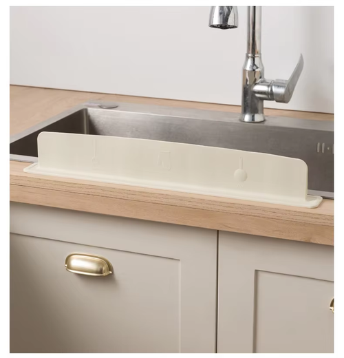 2Pcs New Silicone Kitchen Sink Splash Barrier