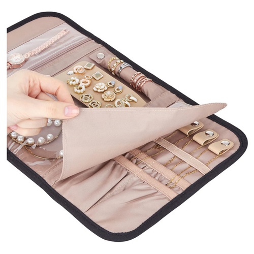 Stylish Jewelry Organizer Bag With Multiple Compartments