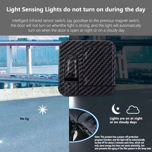 2Pcs Smart Sensing Angel Wings Car Door Projector Lights