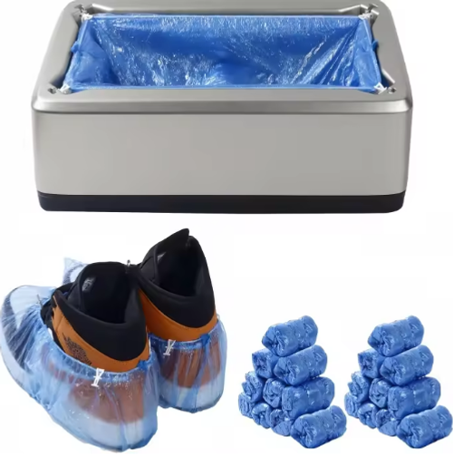 Automatic Shoe Cover Machine with 100Pcs Disposable Covers