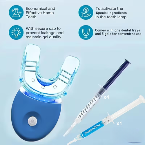 LED Teeth Whitening Kit with Whitening Gel