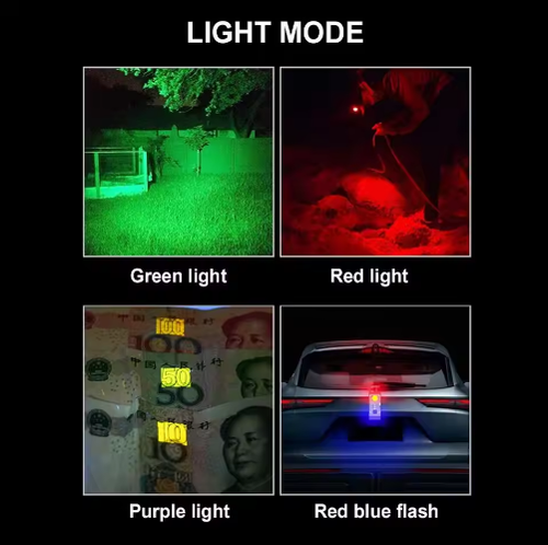 2Pcs Solar Powered EDC Keychain Light