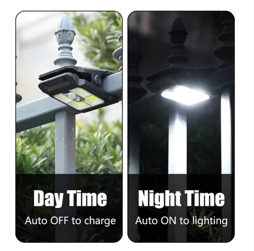 2Pcs Solar Clip Light with Motion Sensor