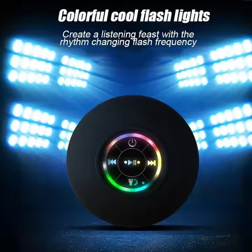 2Pcs Colorful LED Light Bluetooth Speaker