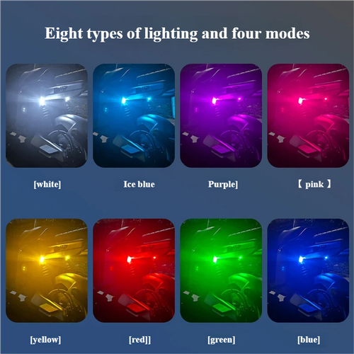 4Pcs Wireless Remote Control Flashing LED Light