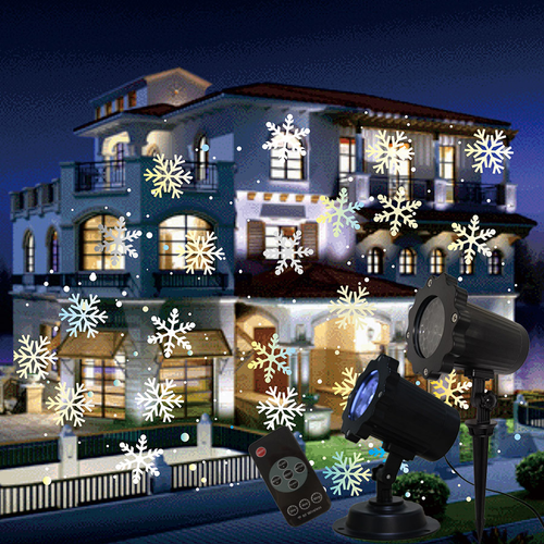 Festive Snowflake LED Projector Light