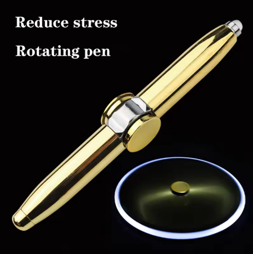 2Pcs Glowing Rotating Fidget Pen