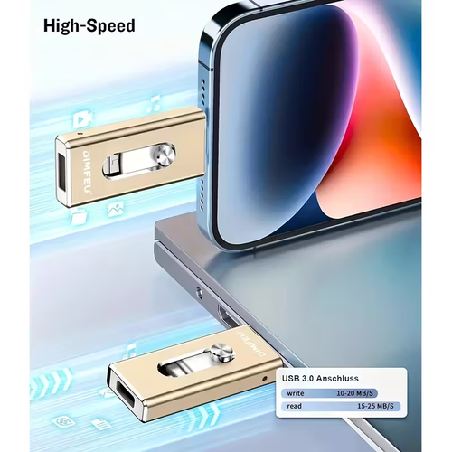 1TB 4 in 1 Multi Port Flash Drive