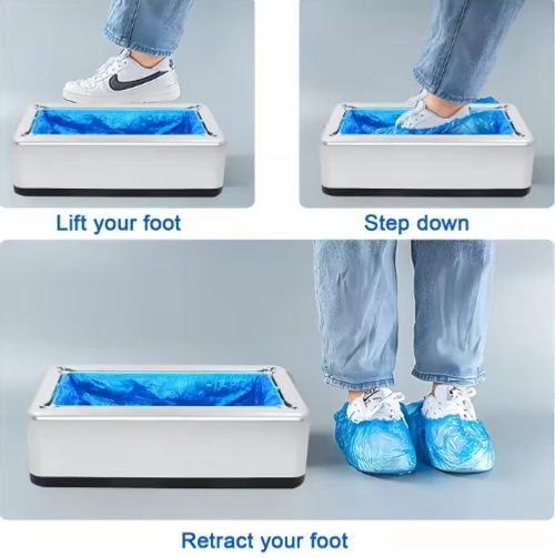 Automatic Shoe Cover Machine with 100Pcs Disposable Covers