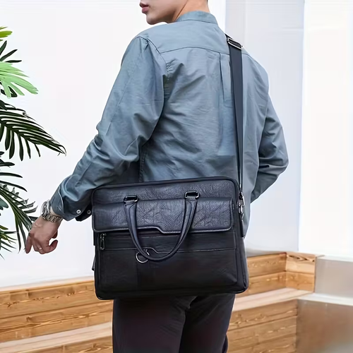 Men's Leather Briefcase for Business