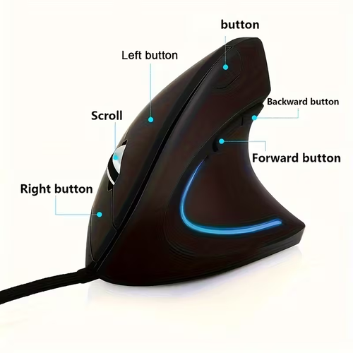 Wired Ergonomic Vertical Mouse