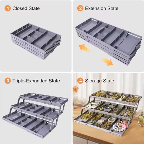 Foldable Expandable Drawer Organizer