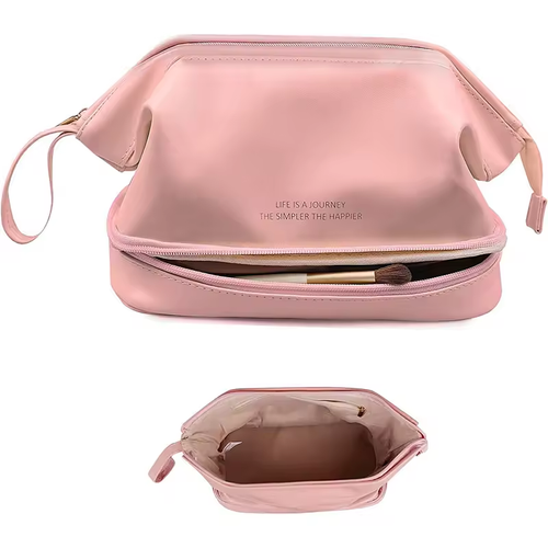 Double Layer Travel Cosmetic Toiletry Bag