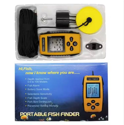 Portable Fish Finder with Depth Readout