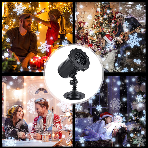 Festive Snowflake LED Projector Light