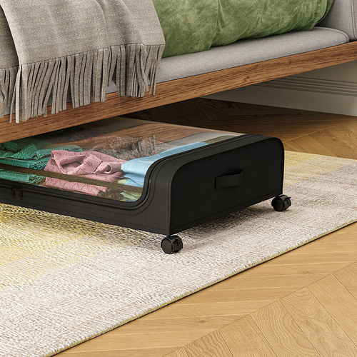 2Pcs Under Bed Storage Trolley