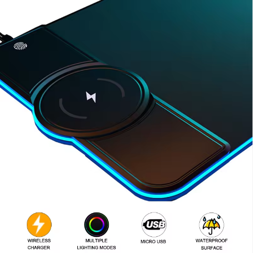 Wireless Charging RGB Mouse Pad
