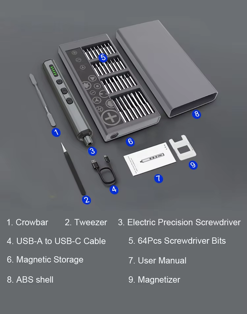 68 in 1 Precision Electric Screwdriver Set